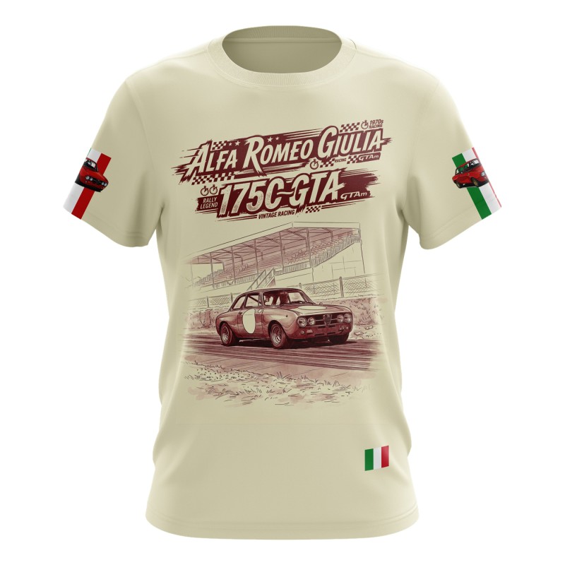Alfa Romeo Giulia 1750 T-shirt–Italian Car Enthusiast Tee