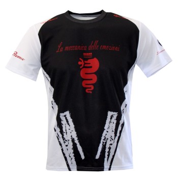 Alfa Romeo Graphic Black And White T -Shirt – Italian Car Enthusiast Tee