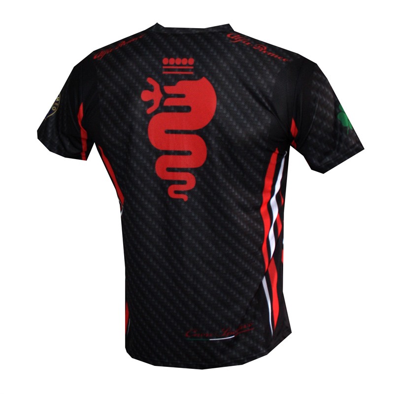 Alfa Romeo Carbon Style T-shirt–Italian Car Enthusiast Tee