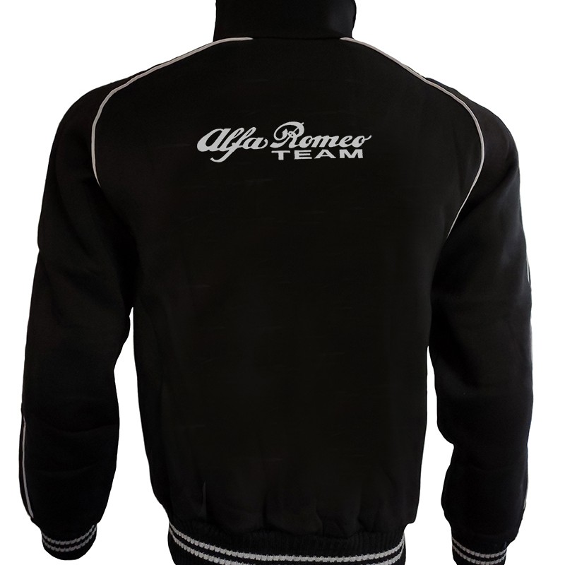 Alfa Romeo Fleece Jacket Embroidered Logos Racing Sweatshirt Fleece Top